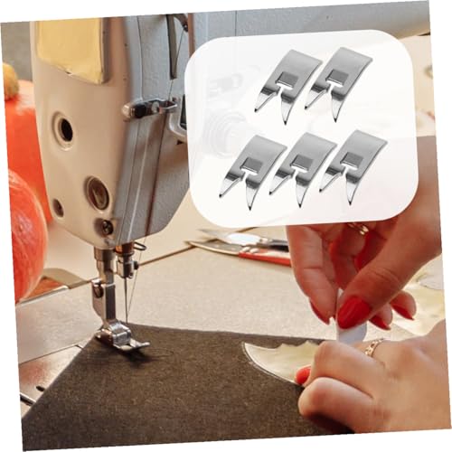 Set de 5 pies prensatelas metálicos para máquina de coser miniatura 7