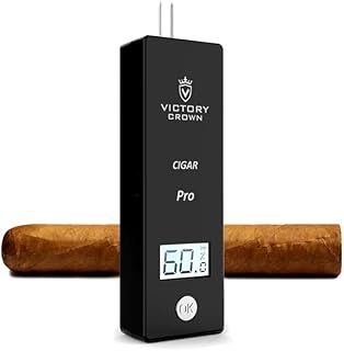 Digital Cigar Humidity Meter Portable Electric Moisture Guage Tester Reader Humidor Hygrometer Needle LCD Display Smoking Tobacco Accessories Gifts