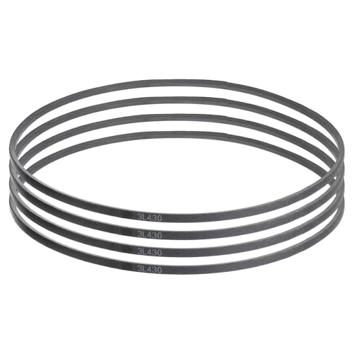 uxcell 4 Pcs 3L430 Classic Wrapped Rubber V-Belt, 43"(1092mm) Outside Circumference, 3L Profile V Belt 3/8" Width 7/32" Height