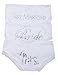 Caramel Cantina Juniors White Bride Rhinestone Hipster Panty with Lace Accents