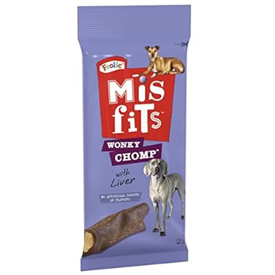 Misfits Wonky Chomp Dog Treats, 170 g (Pack of 12)