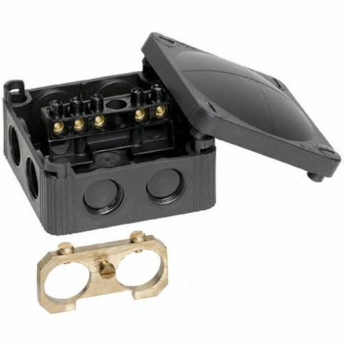 WISKA COMBI 308 COMBI WITH EATHING KIT AND 5 POLE TERMINAL BLOCK (GREY/WHITE/BLACK) (Black)