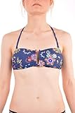 Moderna y moderna. Desigual Swimwear Bandeau REM Woman Blue, Tops de bikini para Mujer, Azul (Navy 5000), XL