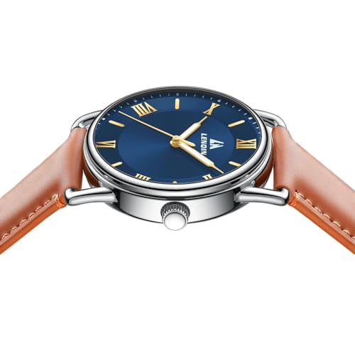 Image of LN LENQIN Mens Watches Unisex Military Sport Nylon Strap Stylish Luminous Fashion Analog Quartz Watch for Men Waterproof Army Tactical Casual Wristwatch