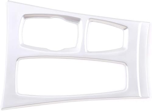 Miniatura 2 de CHEYA - Cubierta para panel de cambio de marchas de plástico ABS para BMW X5 X6 E70 E71 2008  2013, con mando a la izquierda (plata)