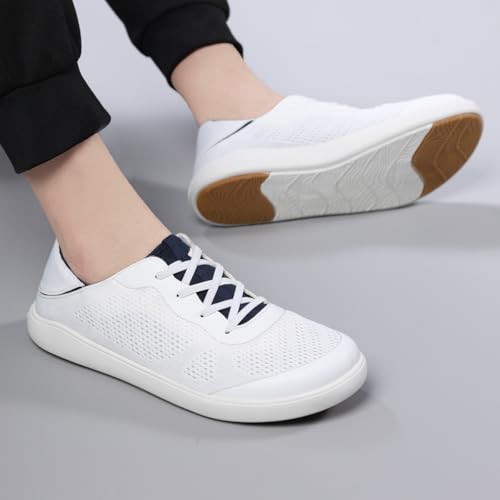 Fountavista Men's Slip On Shoes, Wide Toe Box(White,11) - image 7