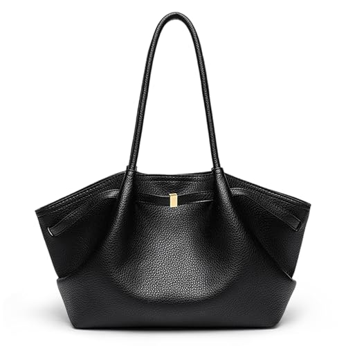 VOESLD Bolso Shopper Mujer Grande de Cuero PU con Cremallera, Bolso de Hombro Elegante y Gran Capacidad para Trabajo Oficina Viajes Compras y Uso Diario