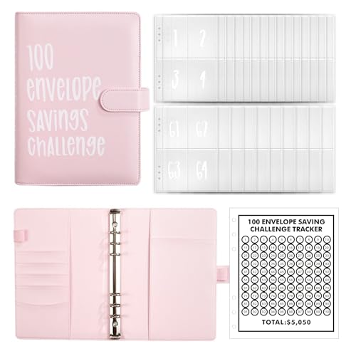 100 Envelopes Money Saving Challenge, Saving Book Challenge, 52 Week Money Saving Challenge Binder, Money Saving Budget Binder W