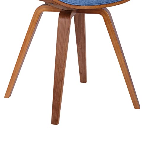 Armen Living Summer Dining Chair, Wood, Blue 22D X 25W X 31H In #TOP7