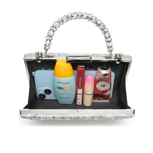 CARIEDO Women's Evening Bag Elegant Clutch Sophisticated Diamond Handbag Prom Wedding Party by CARIEDO - Used condition - Image 5