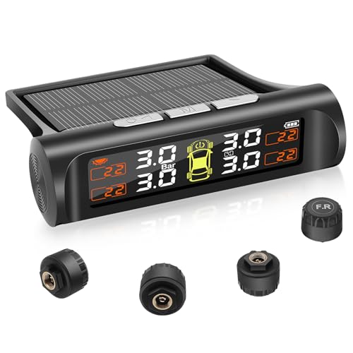 Système surveillance pression pneus sans fil TPMS alarme auto