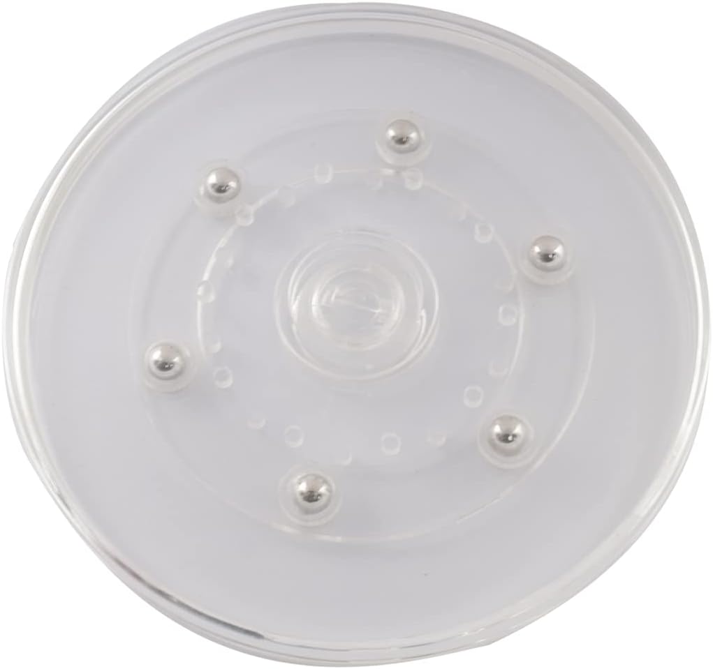 1Pcs Acrylic Lazy Susans Turntable 5 Inch Swivel Stand Round Rotating Trays