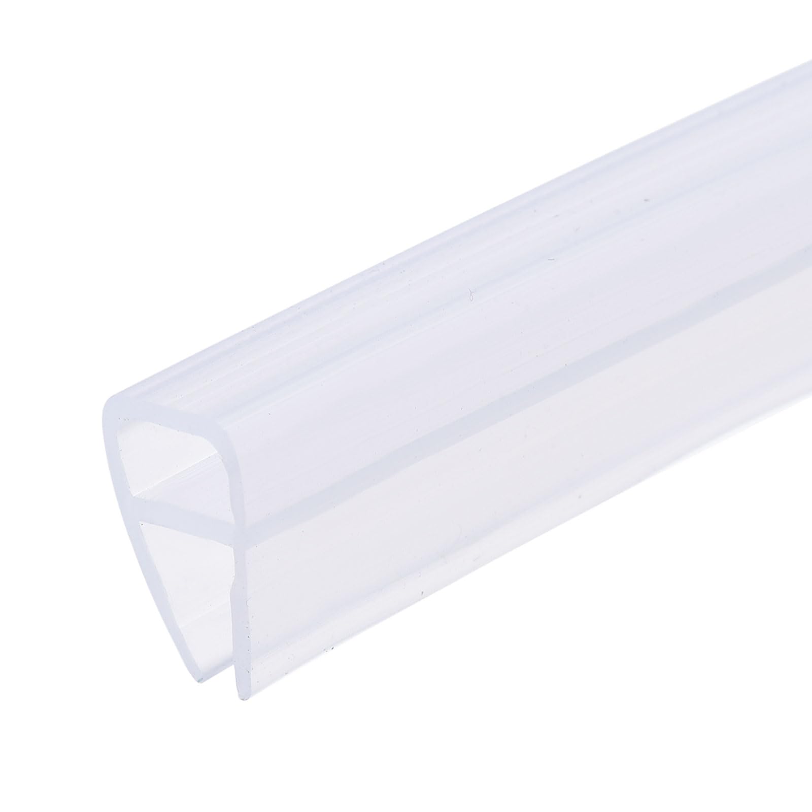 Bande d'étanchéité de type U en silicone pour joint de bas de porte de douche en verre 0,6 cm