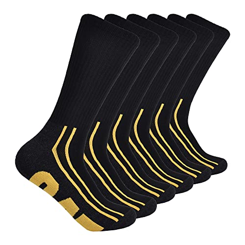 Caterpillar Men's 6-Pack Half Cushioned Crew Socks