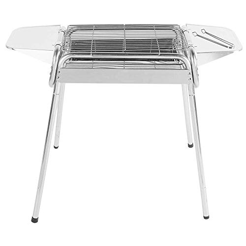 Barbecue Holzkohlegrill Edelstahl Klapp tragbare BBQ Tool Kits for das Kochen im Freien Camping Wandern Picknicks (Color : C)