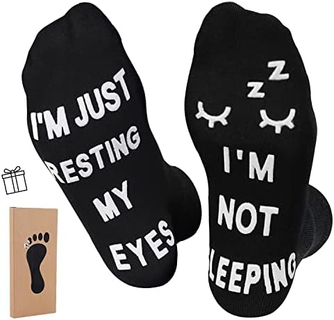 ZXGXLAW Birthday Gifts for Dad,Men Husband Grandpa Women idea Fathers Day Christmas Im Not Sleeping Just Resting My Eyes