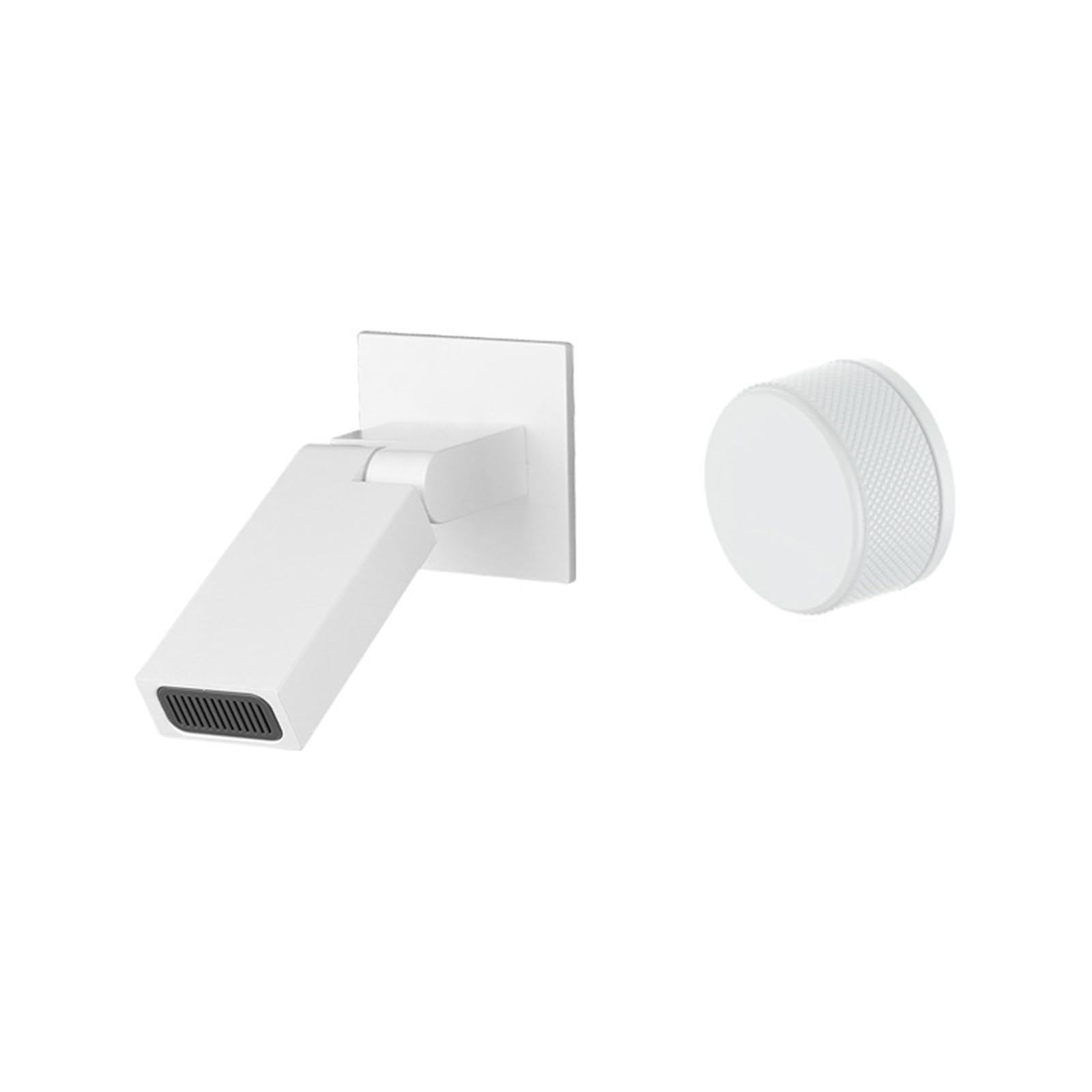 Mitigeur lavabo encastré blanc robinet cascade salle de bain 180