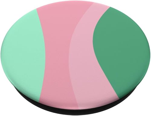 Miniatura 2 de Retro Waves Swirls Stripes 70s Aesthetic Wavy Rainbow PopSockets Standard PopGrip