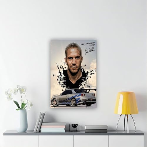 Toile Paul Walker encadrée impression haute définition décoration murale
