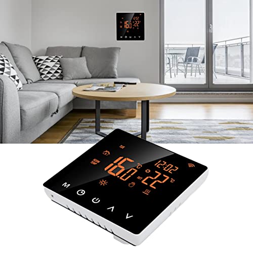 ME81H Smart Thermostat WIFI AC230V 50/60Hz 5-90℃ LCD Touch Screen Water Floor Heating 16A for Tuya (Orange Background White Button 16A) - Image 2
