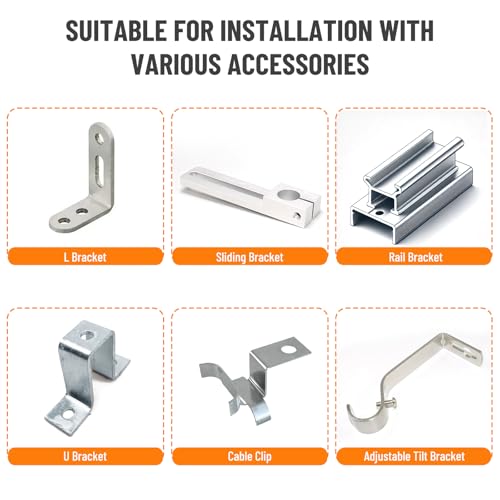 Image of 12PCS Standing Seam Roof Clamps | Metal Roof Fixing Clamp Brackets for Solar Panel Module Installation, Starlink Base, Heat Cable and Snow Guard Attachment