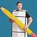 Simgoing Sponge Doodle Costume 43 Inch Giant Inflatable Pencil Sponge Cosplay Accessories for Men Women Halloween Party Dress up TV and Movie Costumes