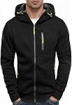 Runcati Mens Hoodies Zip Up Sweatshirt Long Sleeve Fleece Jacket Casual Hooded Jumper Top Sweaters with Pockets