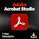 Adobe Acrobat Studio | PDF Software | Create and edit PDF’s with AI Insights | 12-Month License | PC/MAC Online Code | Activation Required