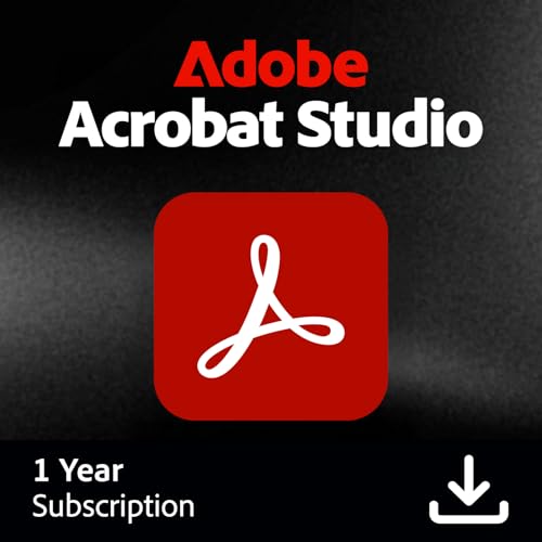 Image of Adobe Acrobat Studio | PDF Software | Create and edit PDF's with AI Insights | 12-Month License | PC /MAC Online Code | Activation Required