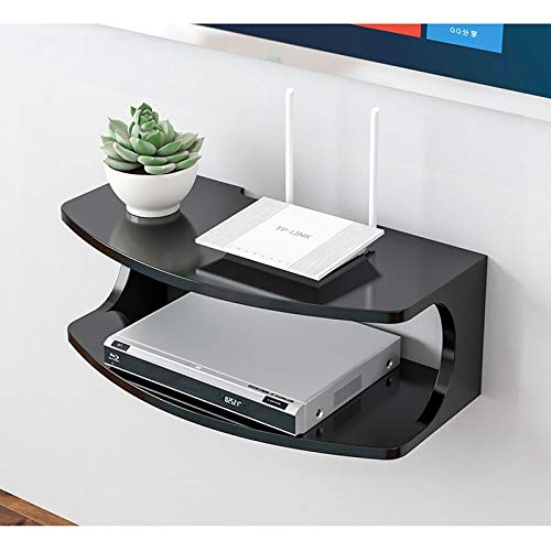 Étagère d'angle pour routeur wifi Projecteur Support Chambre Router Boîte de rangement tenture Hanger mur Salon TV Set-top Box rack Home Office Hôtel