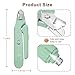2-in-1 Dog Nail Clippers and Cat Nail Clippers with Light, Quick Sensor and Safety Guard, USB Rechargeable Pet Nail Trimmer with 2 LED Lights for Large Medium Small Dogs and Cats (Light Green)