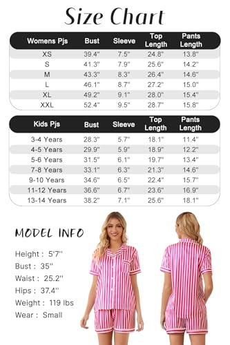 Image of Schbbbta Women Pajamas Set, 2 Pieces Satin Silk Button Down Pjs Short Sleeve Outfits Loungewear