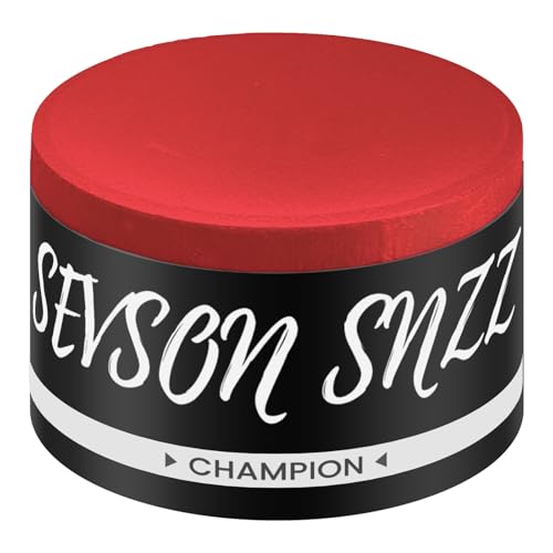 SEVSONSNZZ Pool Cue Chalk - 2 Cubes Billiard Round Circle Pool Stick Premium Chalk Table Accessories for Professional Billiards Snooker Tournament, Clubs, Bars, Home Players Red