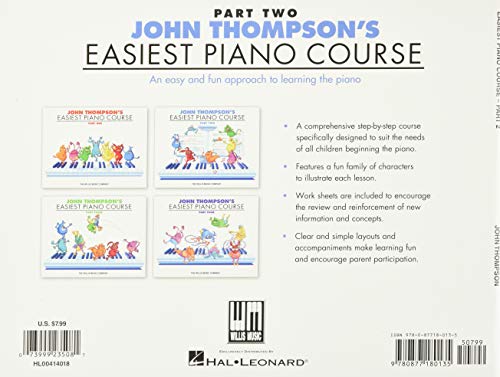 Easiest Piano Course Part 2 John Thompson's