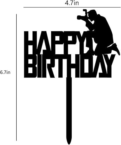 Miniatura 5 de Decoración de pastel de cumpleaños para fotógrafos, entusiastas de la fotografía, fiesta temática de baby shower, niños y niñas, suministros de