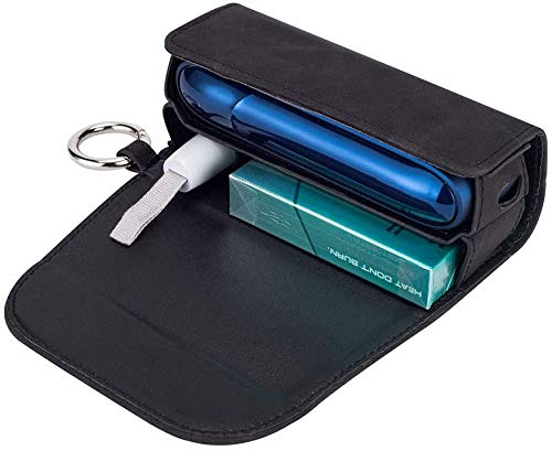 Lelesta Zigarettenetui aus PU-Leder für I-Q-O-S 3.0 mit Clip oder Schnalle (nur Geldbörse) Cover