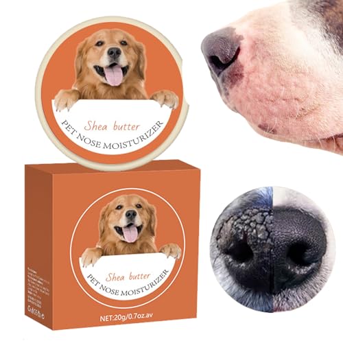 CENRF Bálsamo para Perros para Patas y Nariz | Hidratante Nasal Natural para Patas | Crema Nasal para Perros de 20g, humectante Nasal Natural Seguro para lamer, previene la Pata Nasal Seca, Agrietada