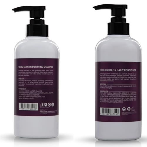 Image of Brazilian Keratin Purifying Shampoo and Daily Care Conditioner, 500ml Each