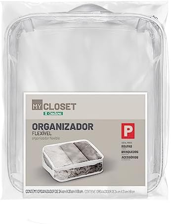 Ordene - Organizador Flexível em PVC Transparente, Tamanho Pequen...