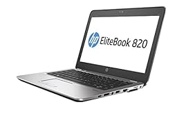 HP Elitebook 820 G4 12.5&quot; Notebook, Windows, Intel Core i7 2.7 GHz, 8 GB RAM, 256 GB SSD, Silver (1FX44UT#ABA)