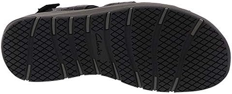 Clarks Men's Brixby Cove Fisherman Sandal, Black Leather, 12 M US | Image 2