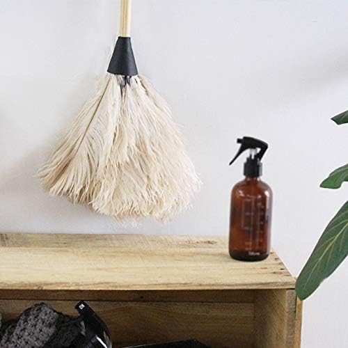 Amazon ナチュラルなインテリアに馴染む かわいい掃除道具 毛 オーストリッチ ハタキ 北欧 玄関 はたき 白 掃除用具 おしゃれ 掃除道具 お 掃除 お片付け ホコリ はたき ほこり取り オンライン通販