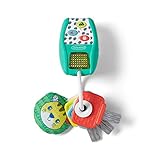 Infantino Music and Lights Pretend Key Ring Set - Lightweight BPA-Free Play Key Ring Set with 4 Easy
