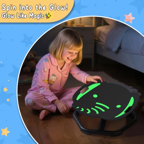 Image of Spinning Chair for Kids with Autism & ADHD, Glow Sensory Chair, Ages 3+