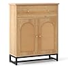   Tangkula-Bathroom-Storage-Cabinet-with-Rattan-Doors-Drawer-Sideboard-Buffet-Cabinet-Coffee-Bar-for-Living-Room-Hallway-Entryway-Freestanding-Accent-Floor-Cabinet-Farmhouse-Natural
