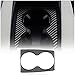 KUNGKIC in fibra di carbonio interno compatibile con Mazda 6 2016 2017 Auto Water Cup Holder Decorazione Adesivo Rivestimento Interno Nero