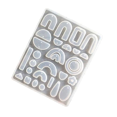 KunmniZ Pendientes de resina con forma de gota bohemia de acrílico, aretes de resina epoxi, moldes de resina de fundición de moda para hacer joyas, para Pascua Cover