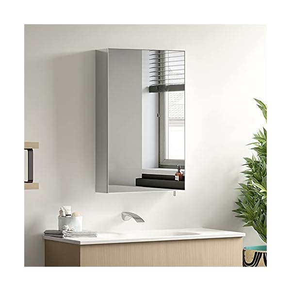 Janboe Stainless Steel Mirror Cabinet