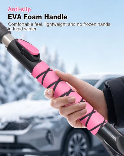 Gryxellor 33 Inch Extendable Snow Brush and Scraper for Car Snow Scraper — view 6