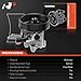 A-Premium Power Steering Pump, with Pulley & Bracket Compatible with Nissan Altima 2007-2012, Maxima 2009-2014, Murano 2009-2014, V6 3.5L Gas Engine Only